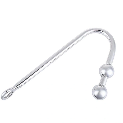 Anal Hooks Two Stainless Balls Anal 4417 Hook Steel Pleasurable 0817